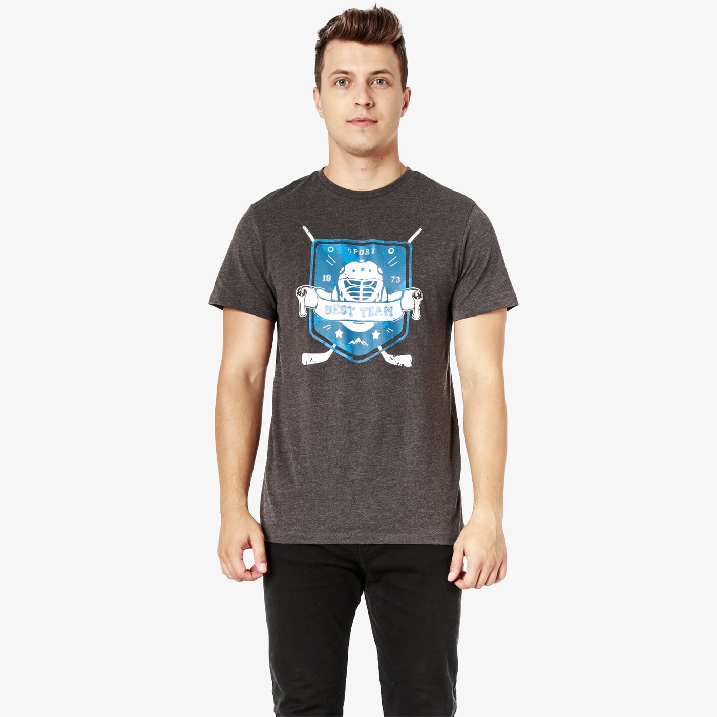 Koszulka męska LOTTO T-SHIRT SS BANDY lo38tsm27001 kolor szary