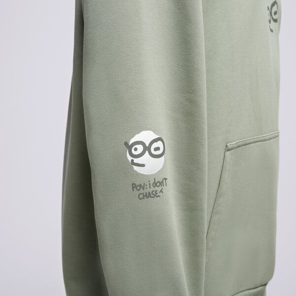 S.NOW JOB SIZEER HOODIE “POV” OLIVE si123blu50003 kolor zielony