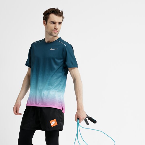 Koszulka męska NIKE T-SHIRT SS M NK DRY MILER SS PR aq4930-496 kolor multicolor
