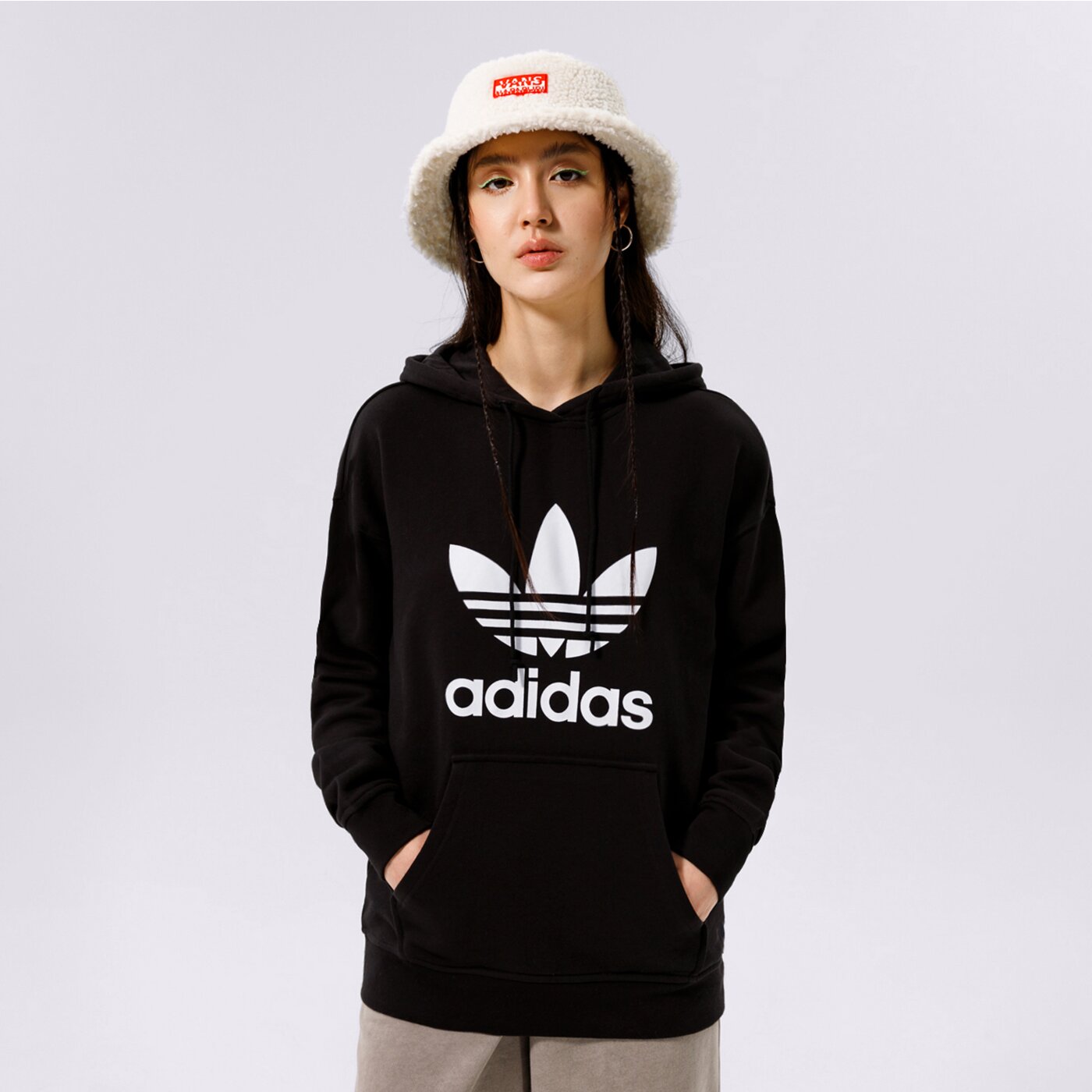 Bluza damska ADIDAS BLUZA Z KAPTUREM TRF HOODIE fm3307 kolor czarny