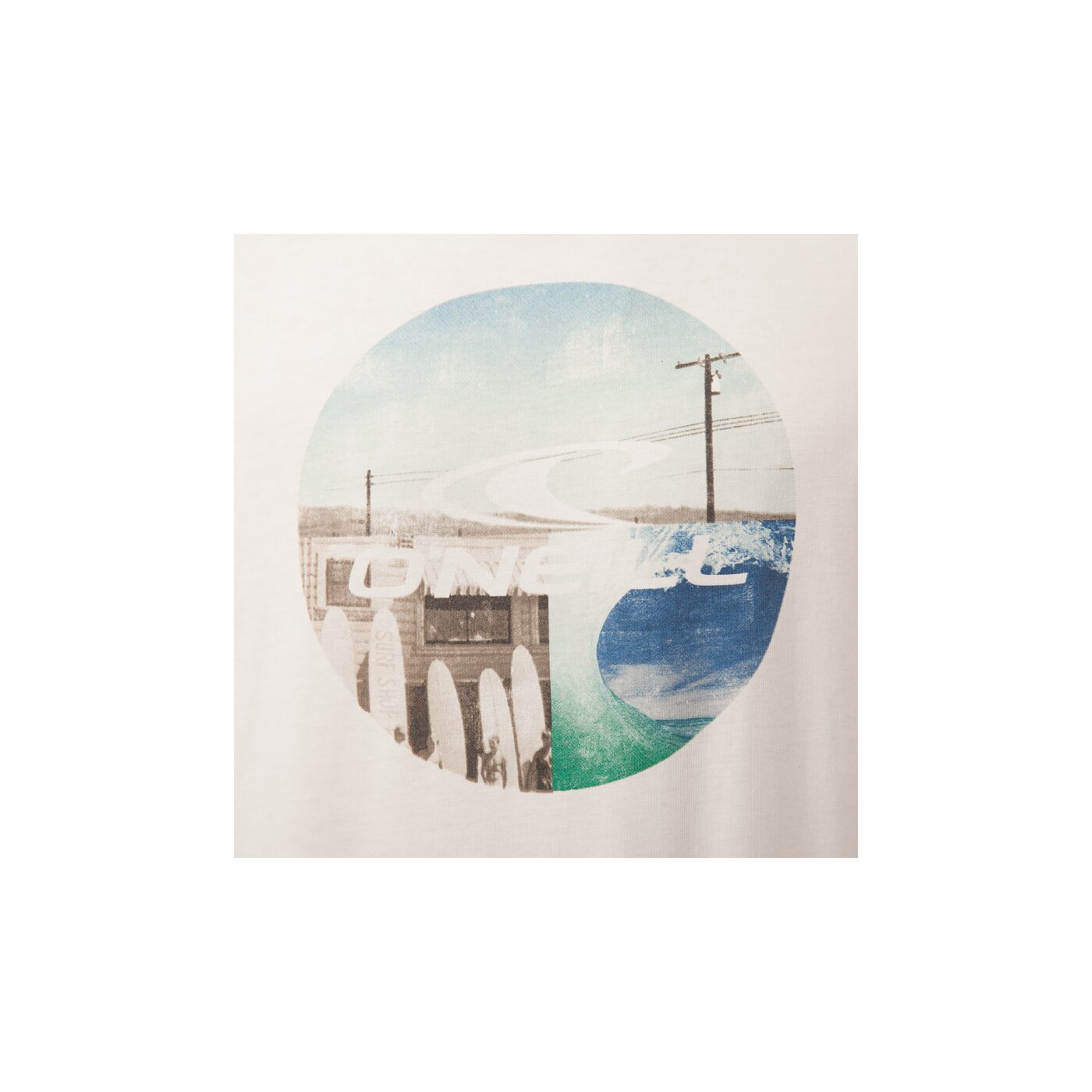 Koszulka męska O'NEILL T-SHIRT LM LOOKBACK 5036021030 kolor biały