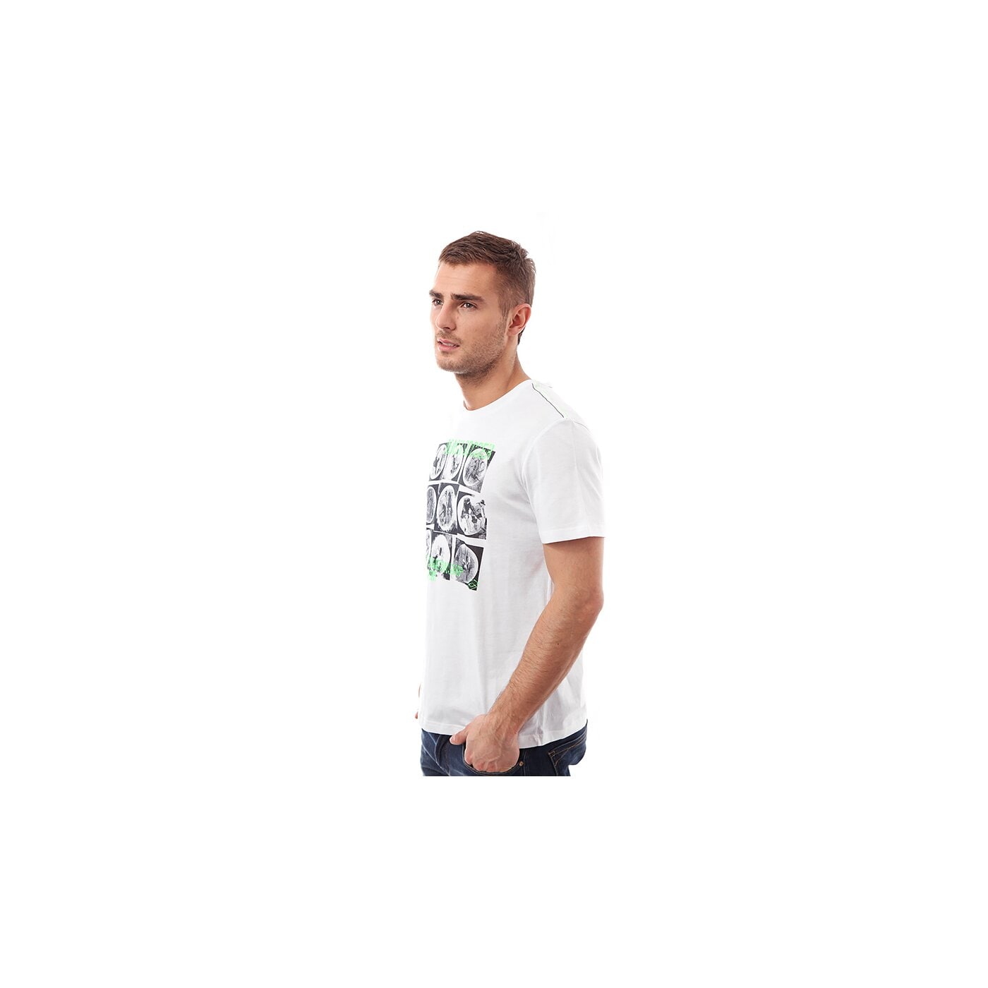 Koszulka męska LOTTO T-SHIRT T-SHIRT FLYNN q9546 kolor biały