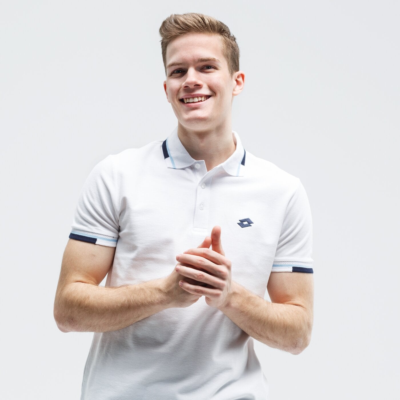 Koszulka polo męska LOTTO POLO ALASSIO PQ 213353-5s4 kolor biały