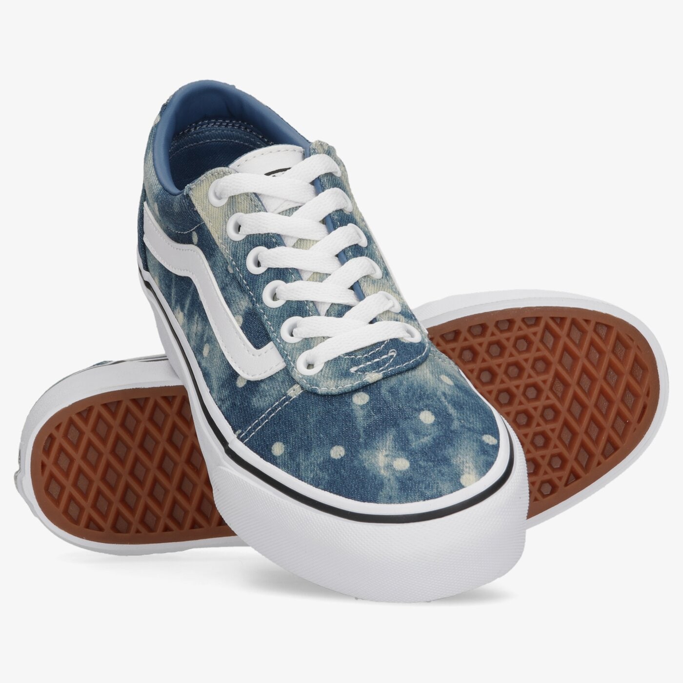 Buty sportowe damskie VANS WM WARD PLATFORM vn0a3tlcbbc1 kolor niebieski