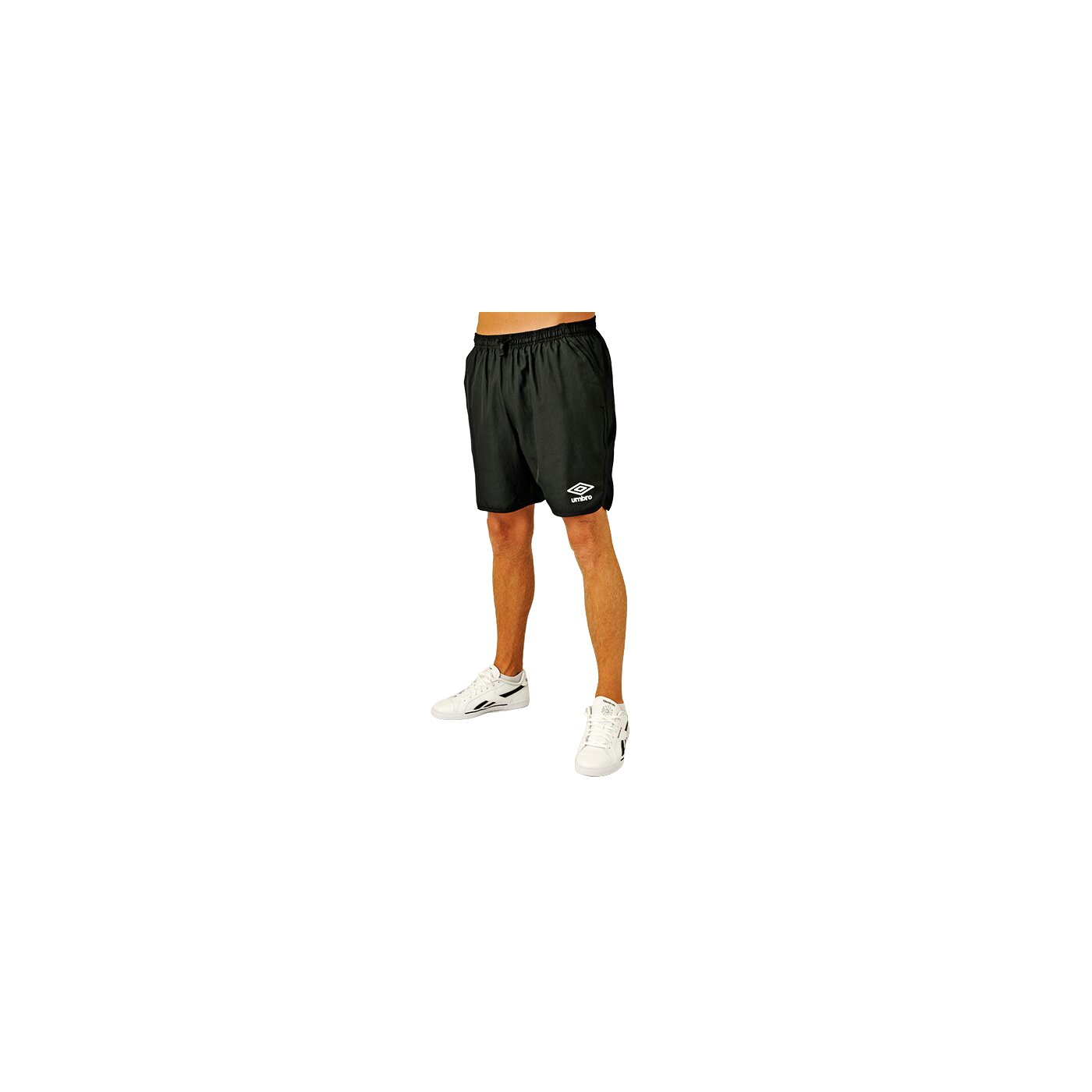 Spodenki męskie UMBRO SZORTY FW STOWE WOVEN SHORTS BLACK 697764060 