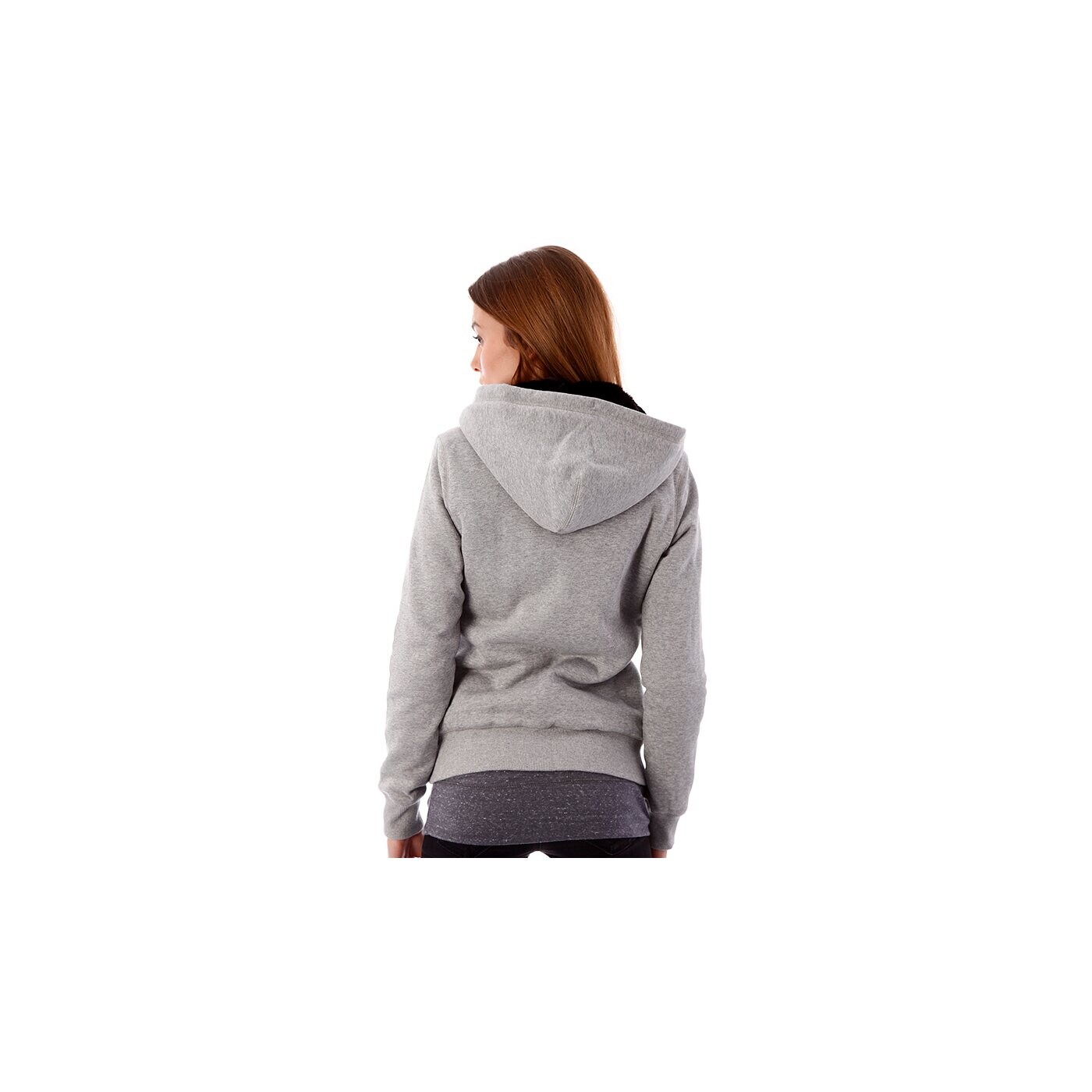 Bluza damska NIKE BLUZA NIKE CLUB FZ HOODY 602859063 kolor szary