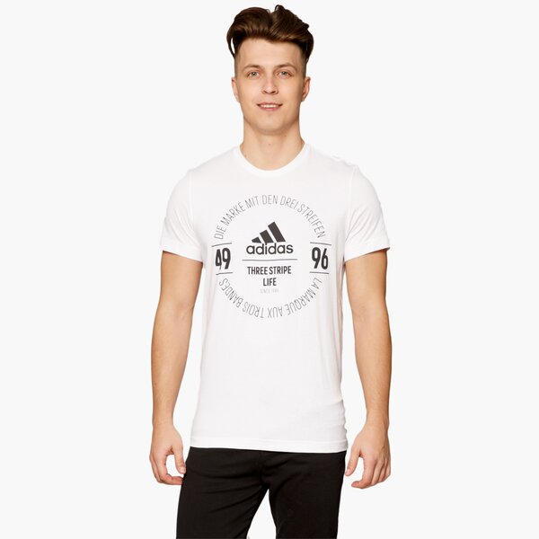 Koszulka męska ADIDAS T-SHIRT SS LOGO TEE bk2802 kolor biały