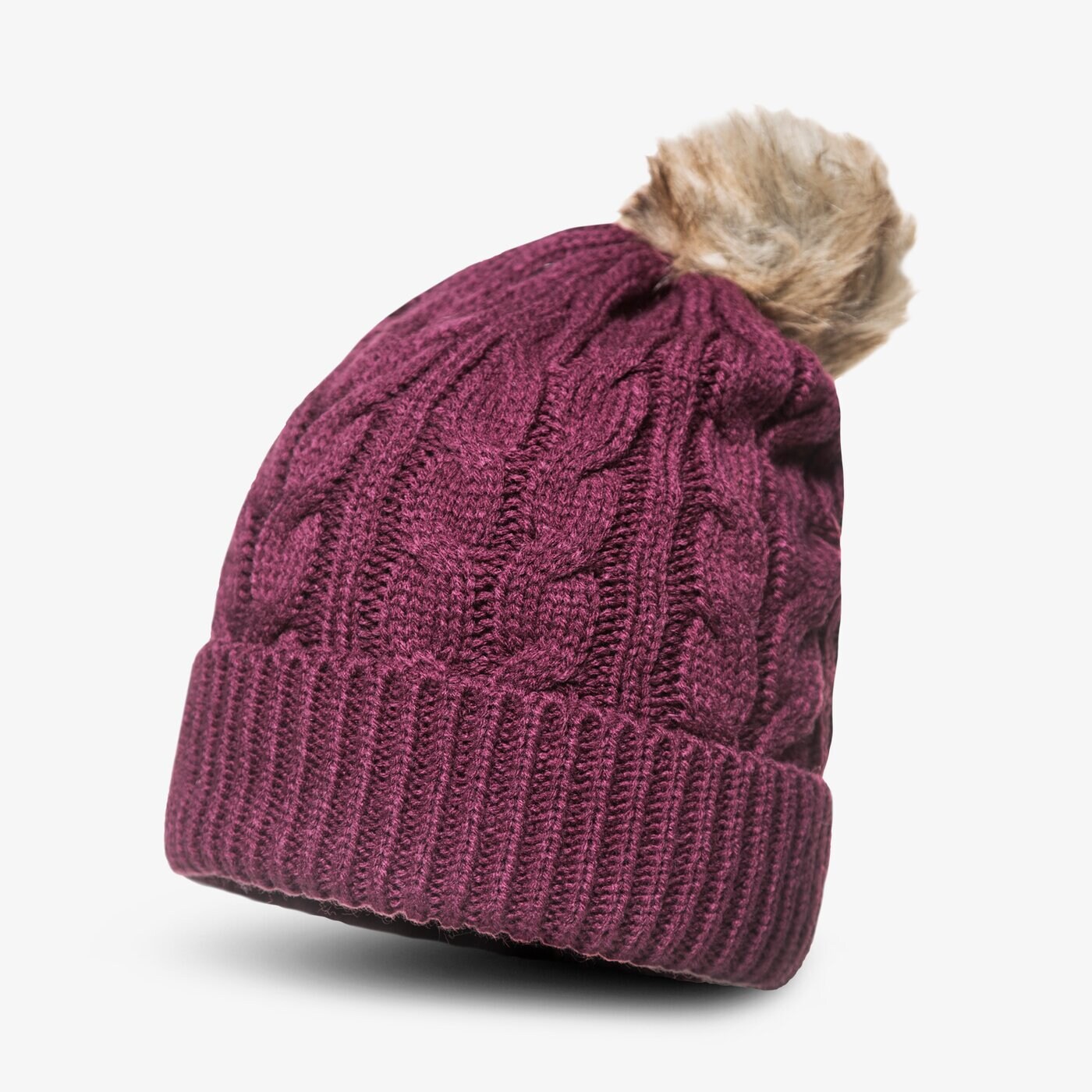 Czapka zimowa damska FEEWEAR CZAPKA ZIMOWA AMBERT fw38hat09002 kolor bordowy