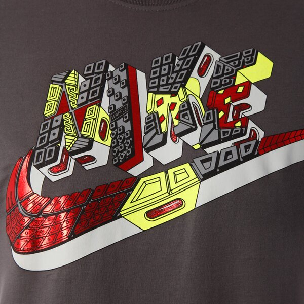 Koszulka męska NIKE T-SHIRT FUTURA SOLES 525052021 kolor szary