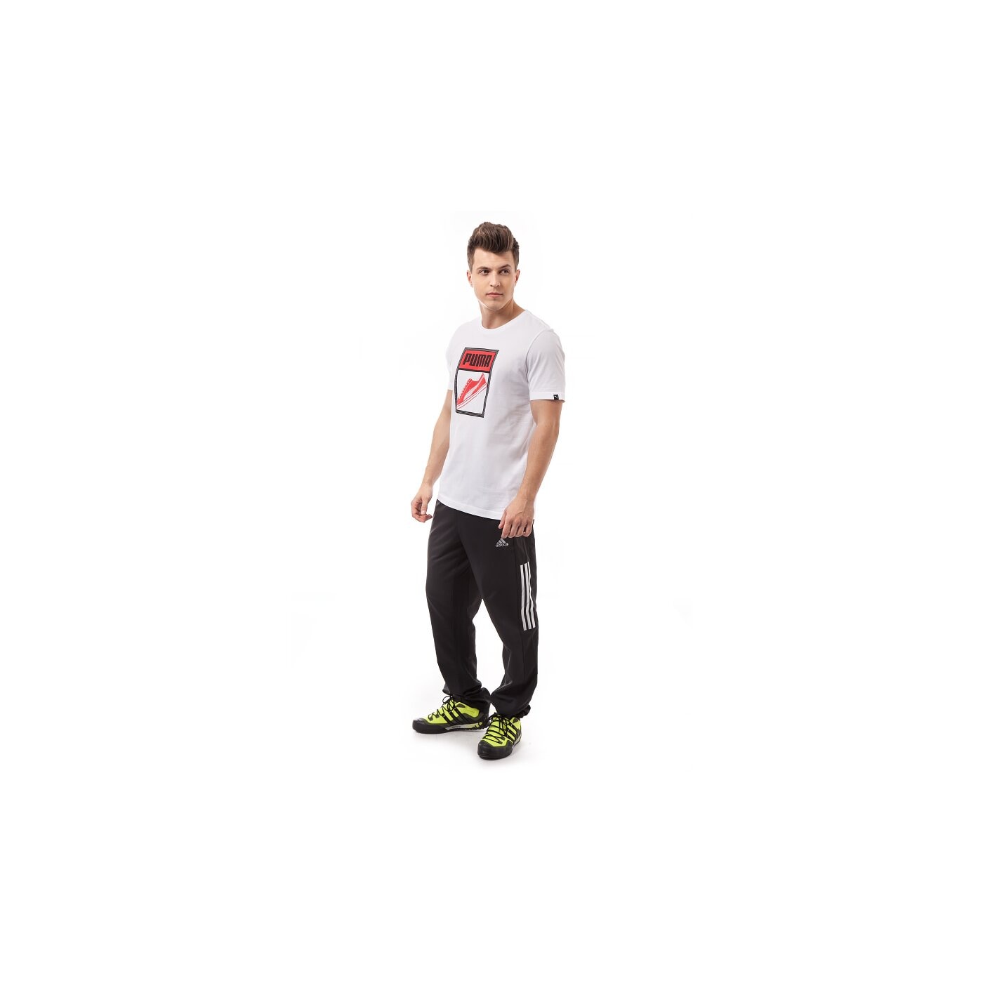 Koszulka męska PUMA T-SHIRT PUMATONGUE 83242402 kolor biały