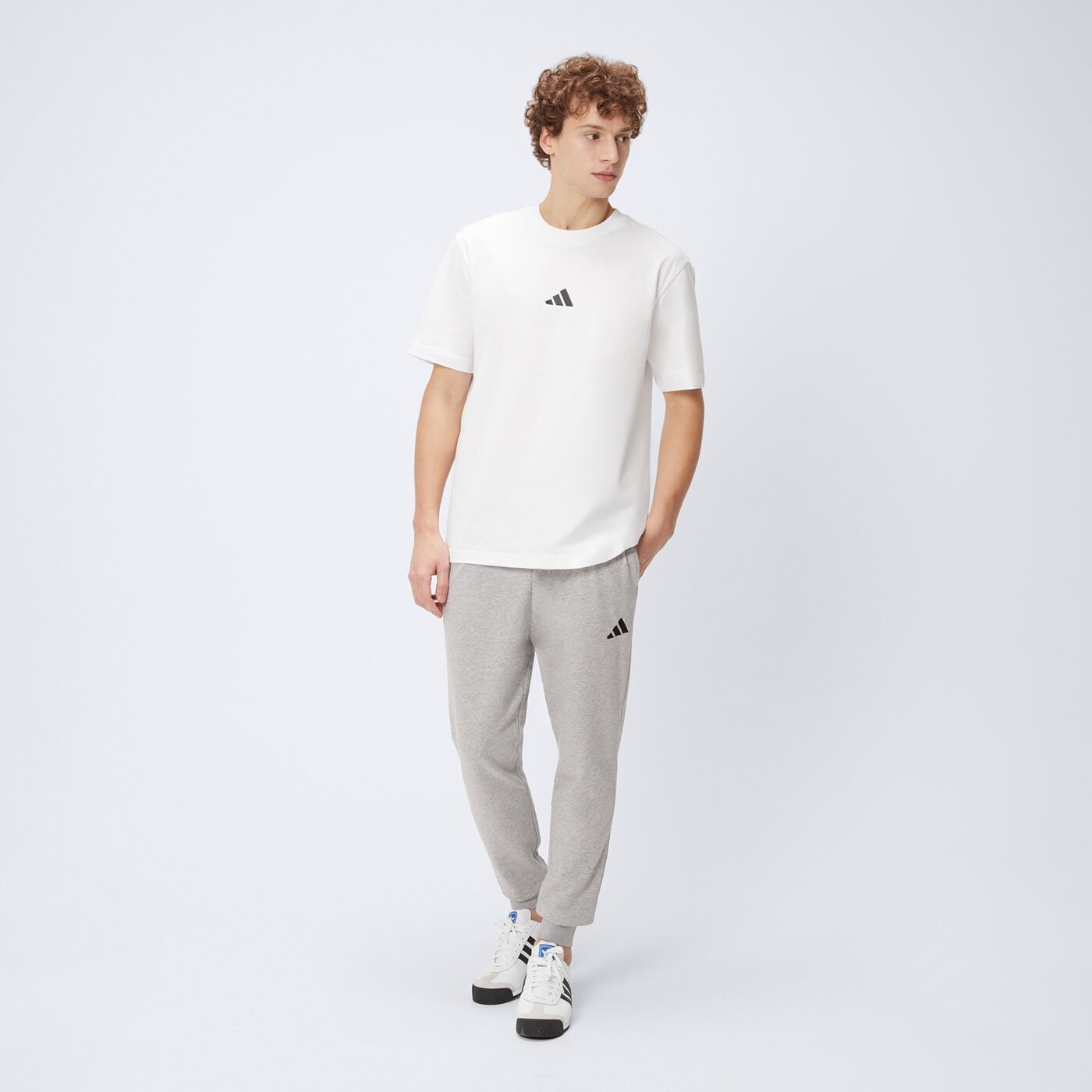 Koszulka męska ADIDAS T-SHIRT M SL SJ T jf1092 kolor biały