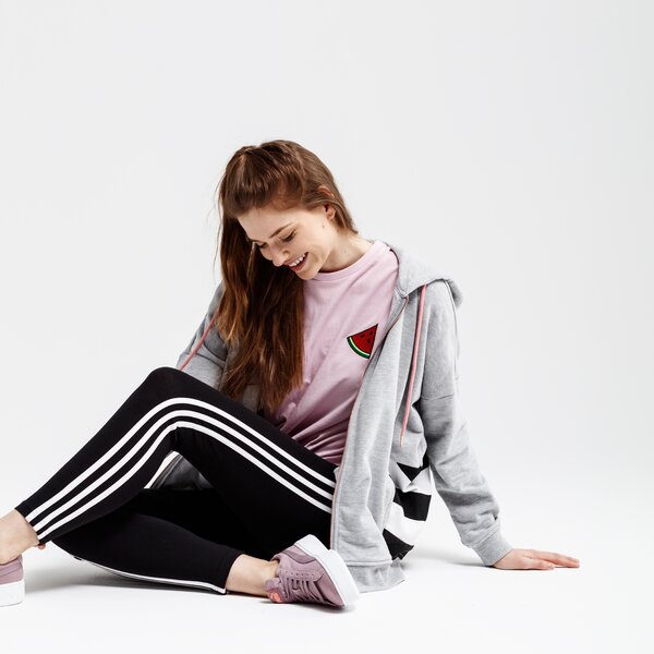 Spodnie dresowe damskie ADIDAS LEGGINGS W E 3S dp2389 kolor czarny