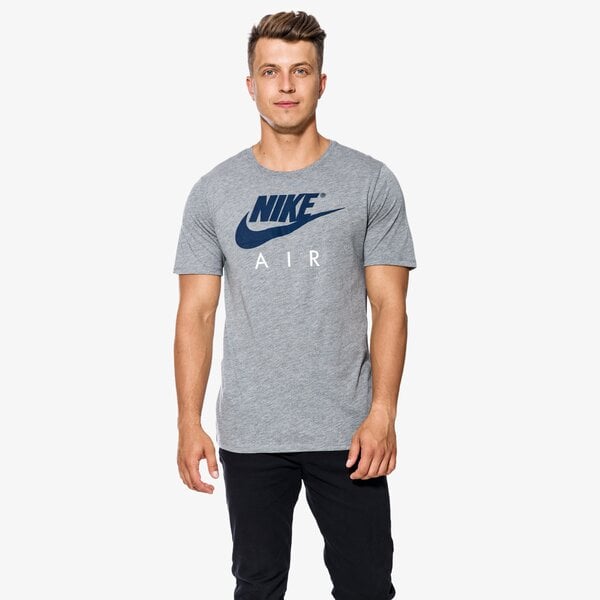 Koszulka męska NIKE T-SHIRT SS M NSW TEE TB AIR HD LOGO 847511092 kolor szary