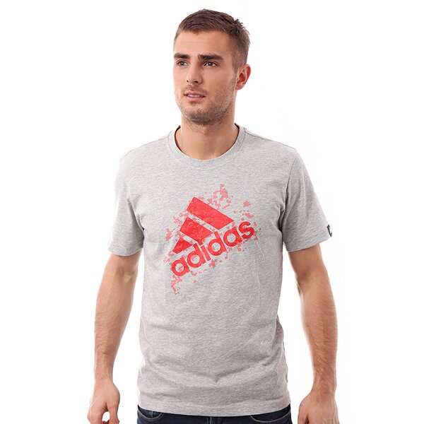 Koszulka męska ADIDAS T-SHIRT B PERF LOGO f83663 kolor szary