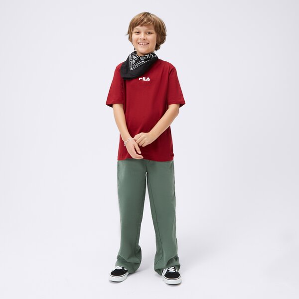 Koszulka dziecięca FILA T-SHIRT SS CAIDEN ss23spb056337 kolor bordowy