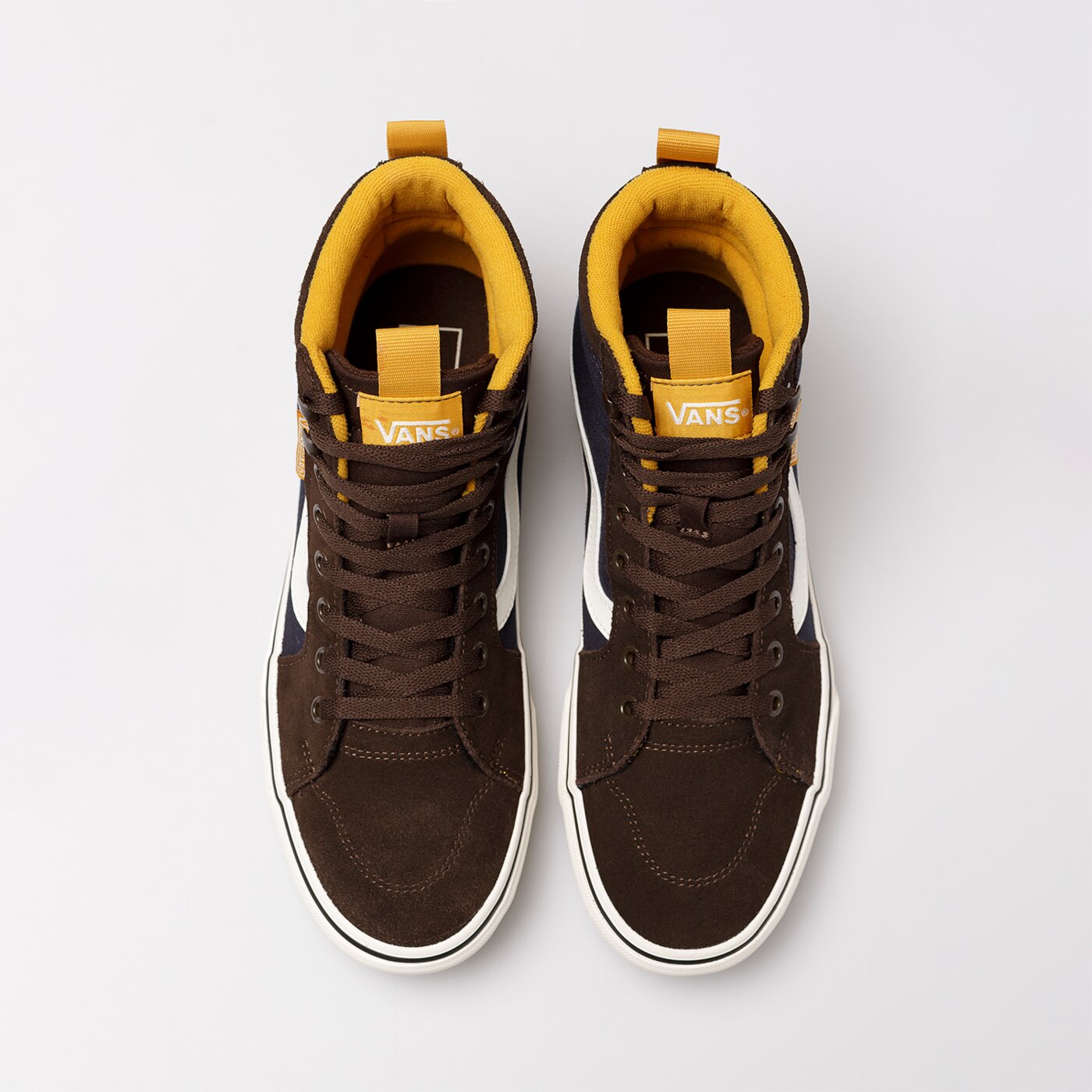 Buty sportowe męskie VANS MN FILMORE HI VANSGUARD vn0a5hzk0bp1 kolor brązowy