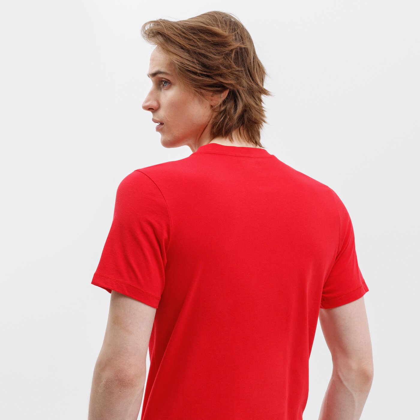 Koszulka męska UMBRO T-SHIRT FW LARGE LOGO COTTON 65352u-6ak kolor czerwony