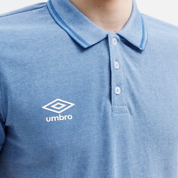 Koszulka polo męska UMBRO POLO CIRO ul121pom01002 kolor niebieski