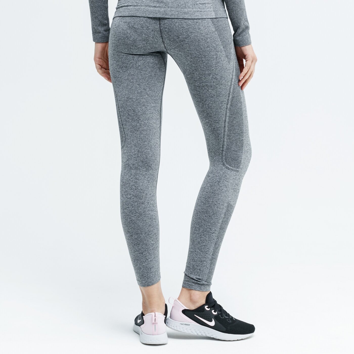 Spodnie dresowe damskie FEEWEAR LEGGINGS TERMICZNE ERMINE fw39bid51001 kolor szary