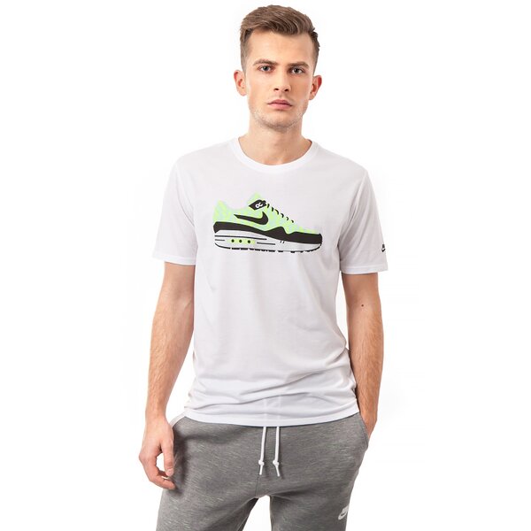 Koszulka męska NIKE T-SHIRT TEE-AIR MAX 644166100 kolor biały