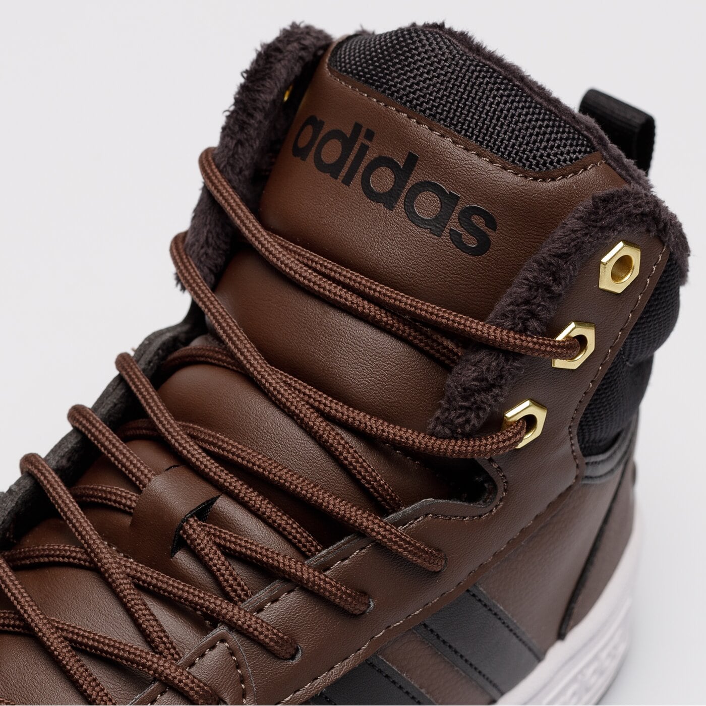 Buty sportowe męskie ADIDAS HOOPS 3.0 MID WTR gz6680 kolor brązowy