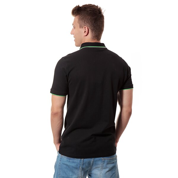 Koszulka polo męska UMBRO POLO TIPPED PIQUE 62589ucp6 kolor czarny