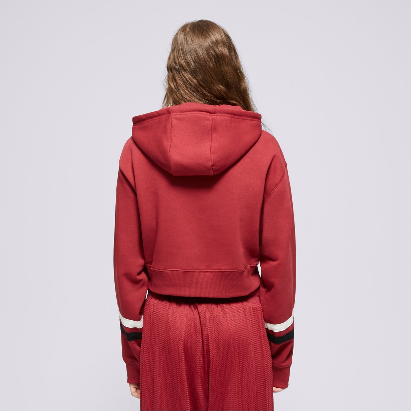 Bluza damska ELLESSE BLUZA Z KAPTUREM BARNES BRGND CROPPED HOODY sgv20145800 kolor bordowy