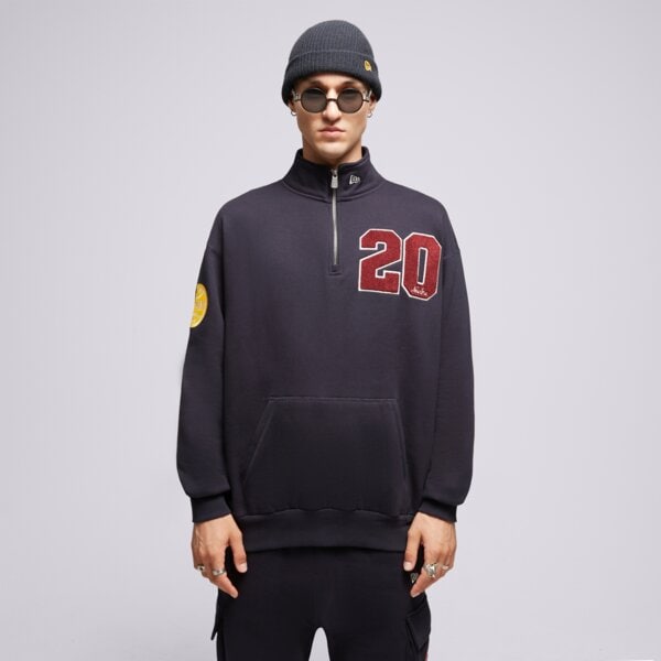 Bluza męska NEW ERA BLUZA ROZPINANA NE QUARTER ZIP NONE 60416405 kolor granatowy