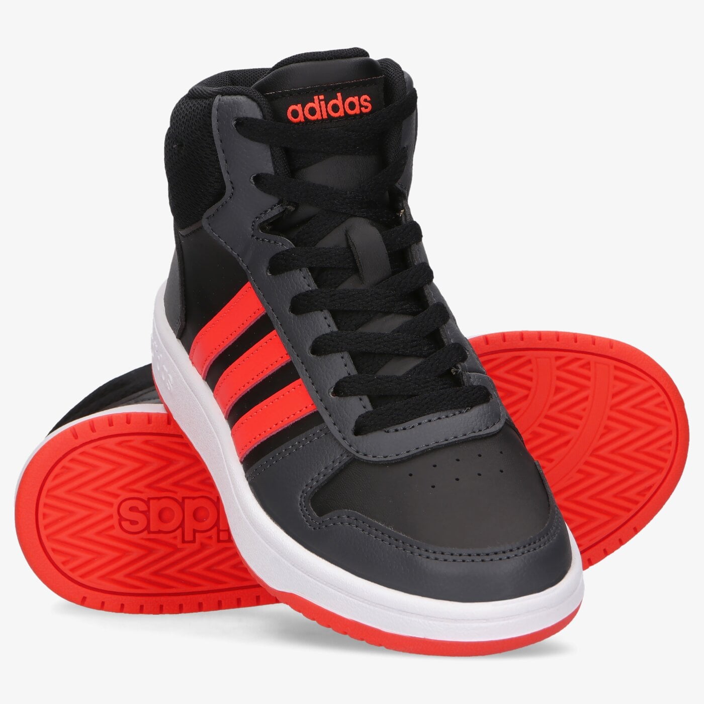 Buty dziecięce ADIDAS HOOPS MID 2.0 K gz7768 kolor szary