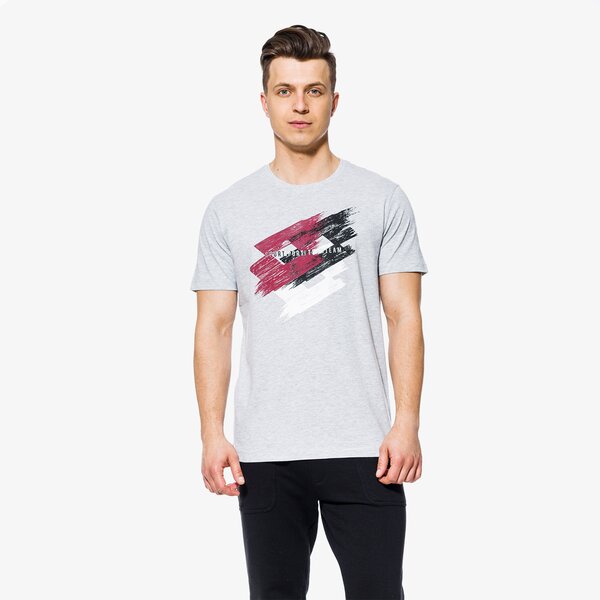 Koszulka męska LOTTO T-SHIRT SS SPORTLOGO lo18tsm12001 kolor szary