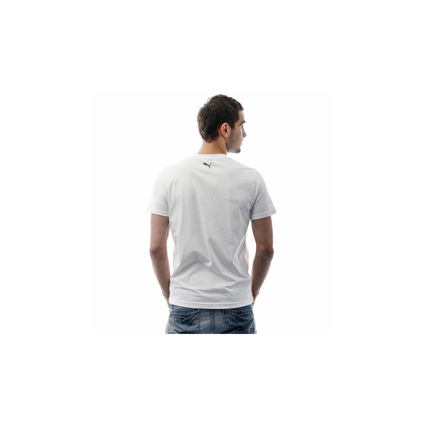 Koszulka męska PUMA T-SHIRT SS WANNA MAKE WITH U 74314803 kolor biały