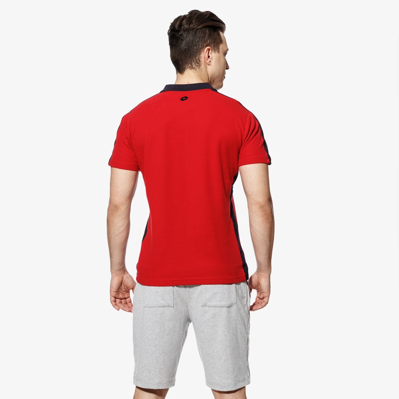 Koszulka polo męska LOTTO POLO ROLLER lo18pom01002 kolor czerwony