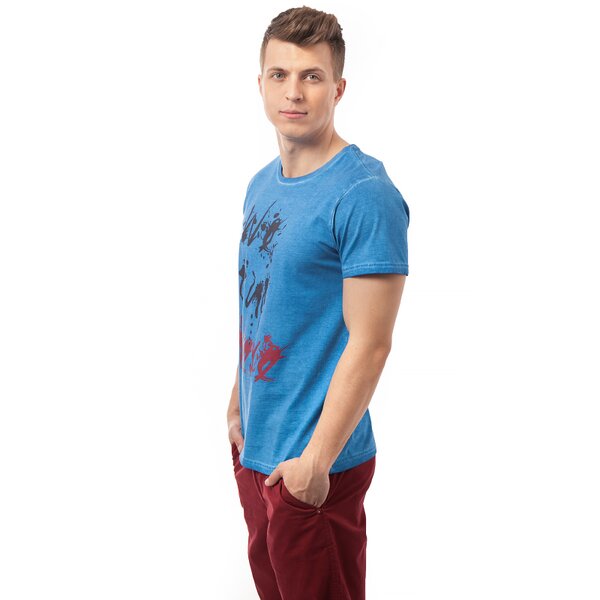 Koszulka męska FEEWEAR T-SHIRT OKIDO fw15tsm92001 kolor niebieski