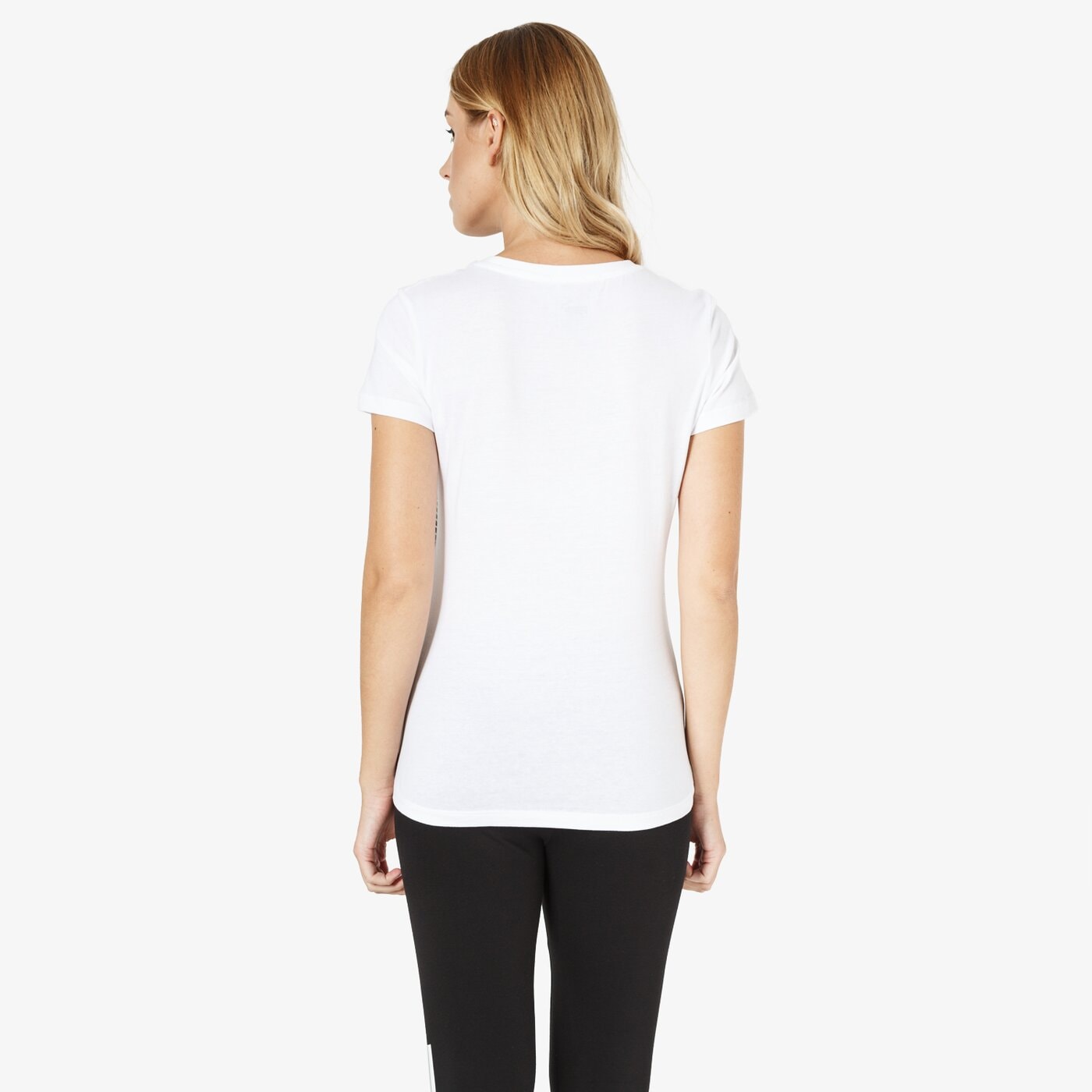 Koszulka damska PUMA T-SHIRT SS ELEVATED ESS TAPE 85343202 kolor biały