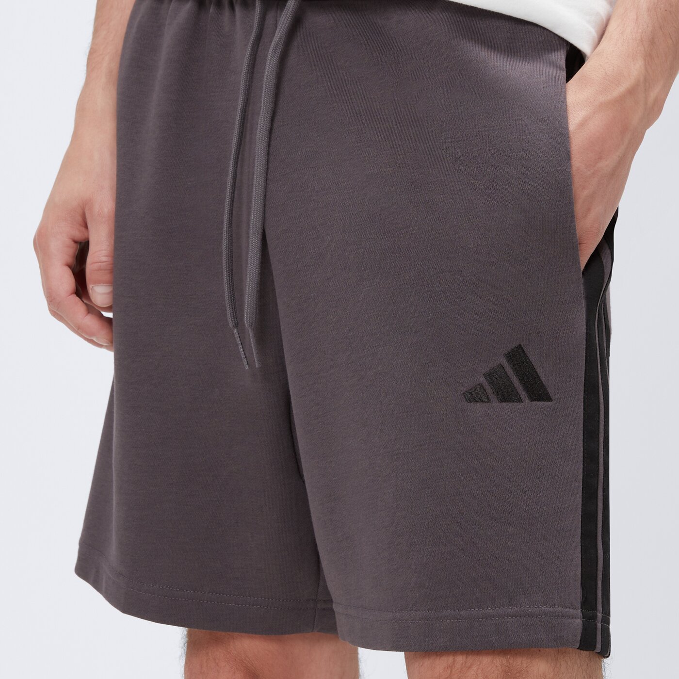 Spodenki męskie ADIDAS SZORTY M 3S FT SHO je6422 kolor szary