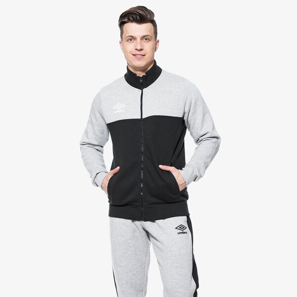 Bluza męska UMBRO BLUZA FLEECE ZIP THROUGH 64878u331 kolor czarny