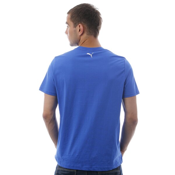 Koszulka męska PUMA T-SHIRT SS LOVE=FOOTBALL 74314902 kolor niebieski