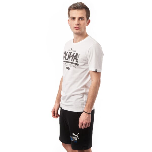 Koszulka męska PUMA T-SHIRT FONT TEE 83243002 kolor biały