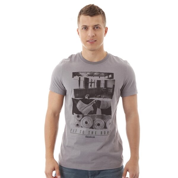 Koszulka męska REEBOK T-SHIRT SSG GRAPHIC T z82229 kolor szary
