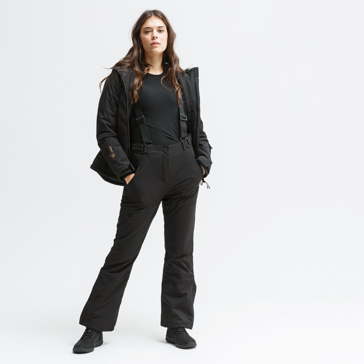 Spodnie dresowe damskie FEEWEAR SPODNIE NARCIARSKIE PTARMIGAN fw39spd51001 kolor czarny