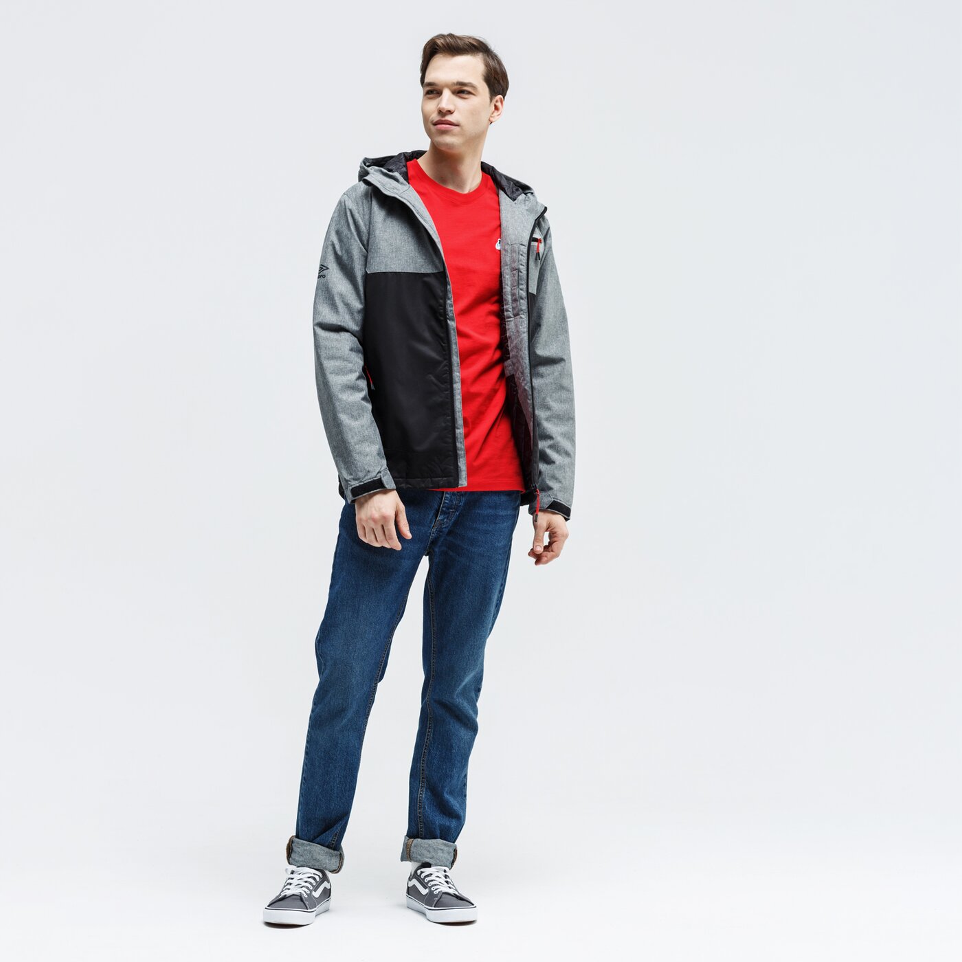 Kurtka zimowa męska UMBRO KURTKA ZIMOWA PIASINO ul39kum41002 kolor szary