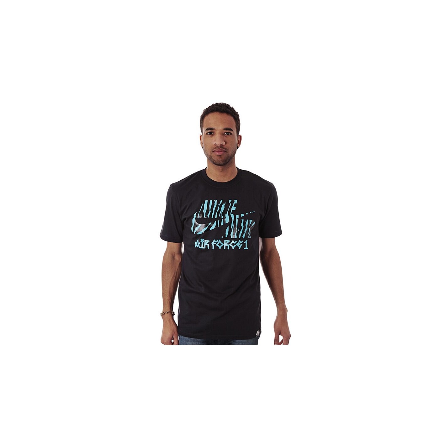 Koszulka męska NIKE T-SHIRT HO13 AF1 PATTERN TEE 575437010 kolor czarny