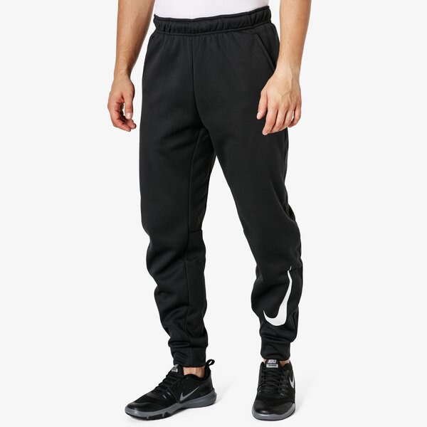 Spodnie dresowe męskie NIKE SPODNIE THERMA TAPER SWOOSH 932257-010 kolor czarny