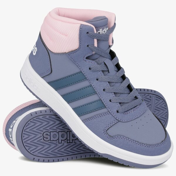 Buty dziecięce ADIDAS HOOPS MID 2.0 K f35099 kolor fioletowy