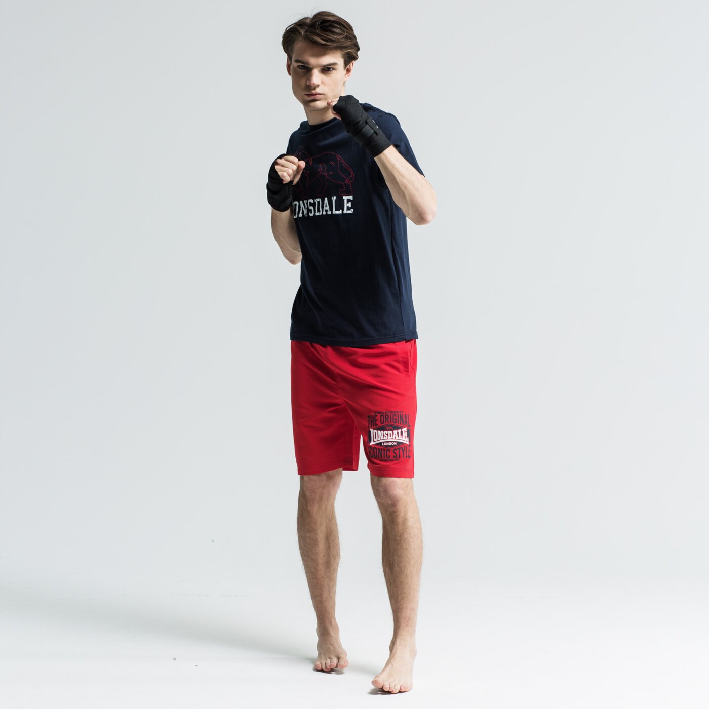 Koszulka męska LONSDALE T-SHIRT SS SOMERBY 1139663076 kolor granatowy