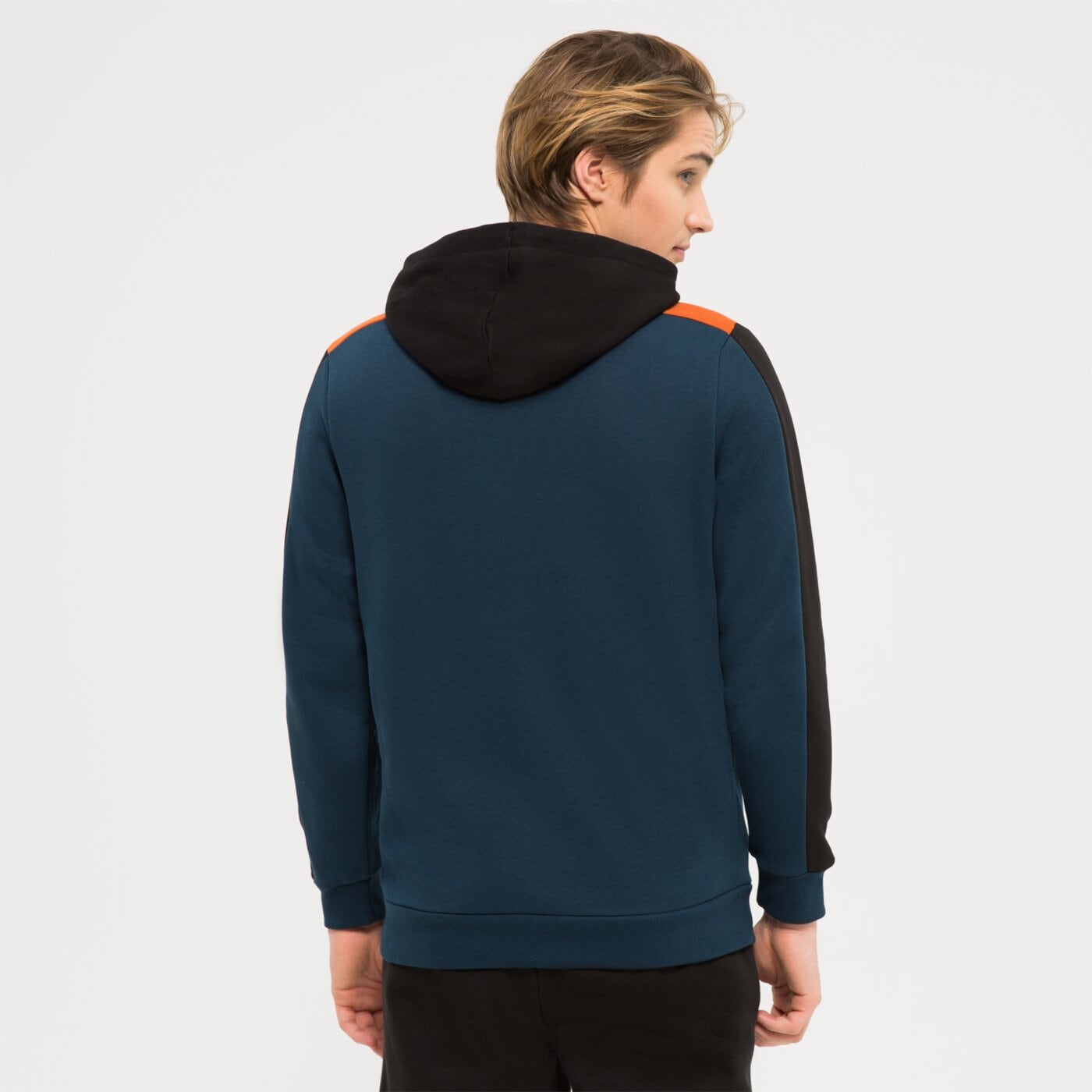 Bluza męska PUMA BLUZA Z KAPTUREM ESS+ BLOCK FL 849036 73 kolor niebieski