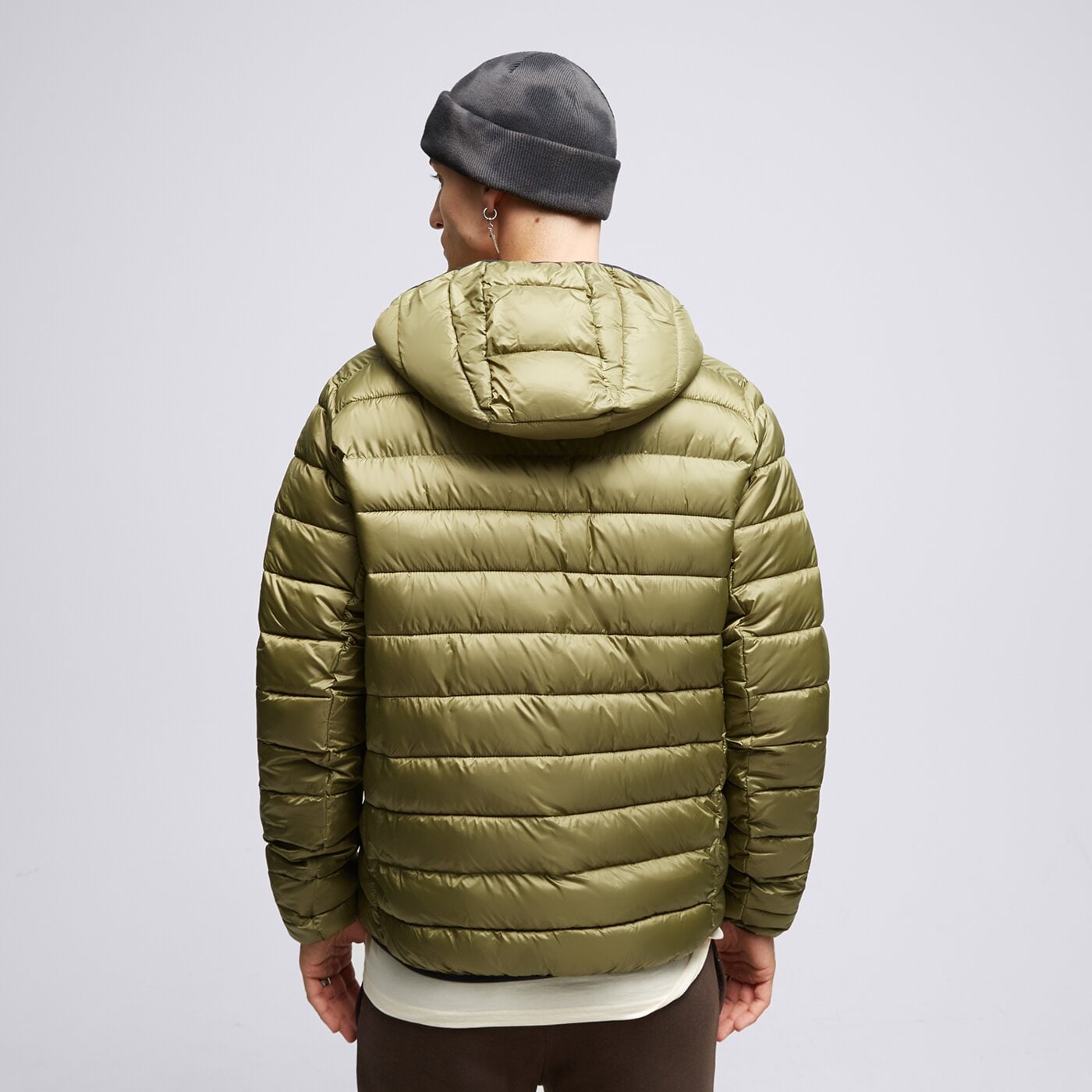 Kurtka zimowa męska CHAMPION KURTKA ZIMOWA HOODED JACKET 219184gs554 kolor zielony