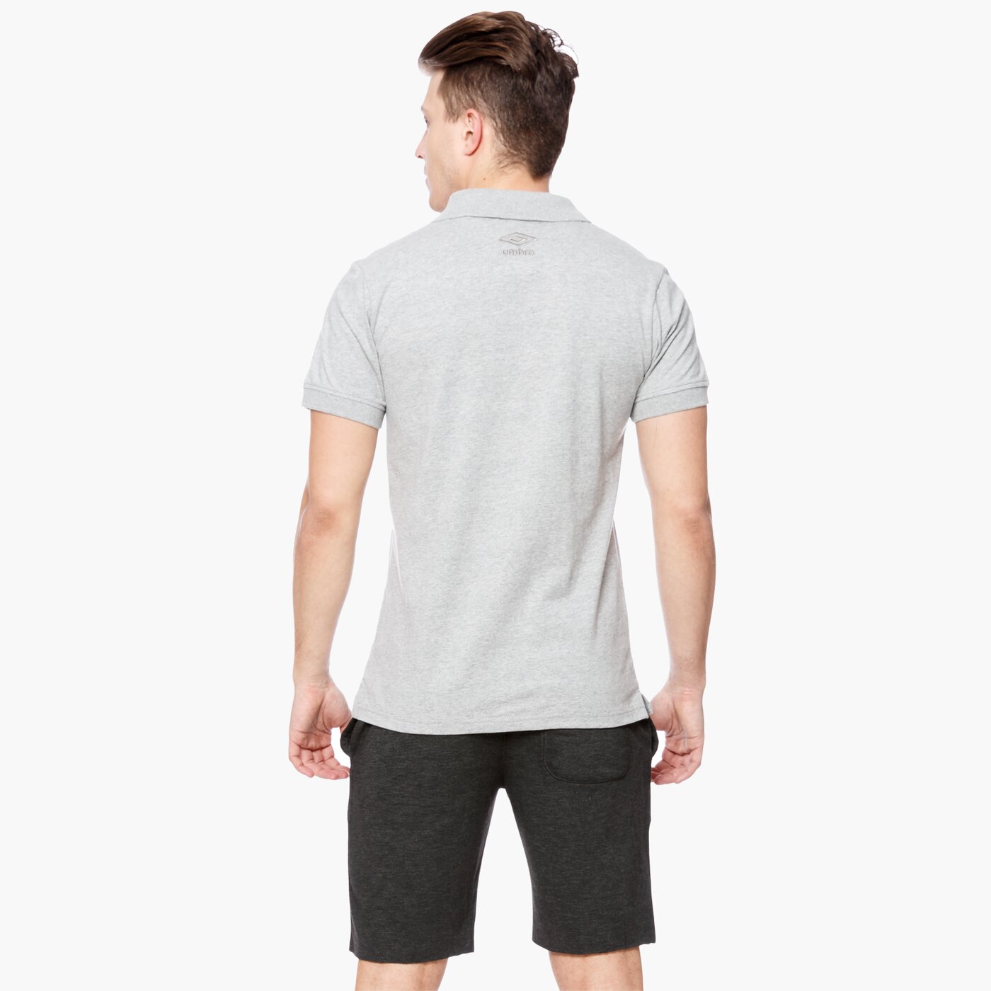 Koszulka polo męska UMBRO POLO ROBERTO ul17pom01003 kolor szary