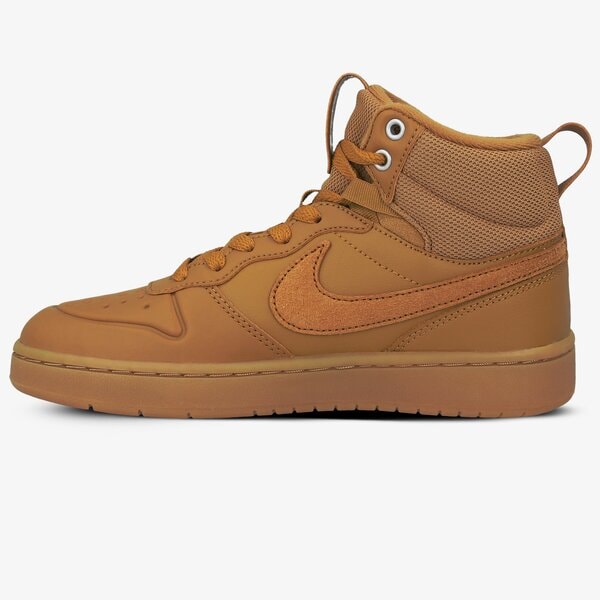 Buty dziecięce NIKE COURT BOROUGH MID 2 BOOT (GS) bq5440-700 kolor brązowy