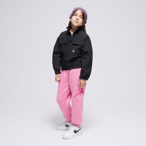 Kurtka zimowa dziecięca JORDAN KURTKA ZIMOWA JDG JUMPMAN WOVEN TAPIN GIRL 45d345-023 kolor czarny
